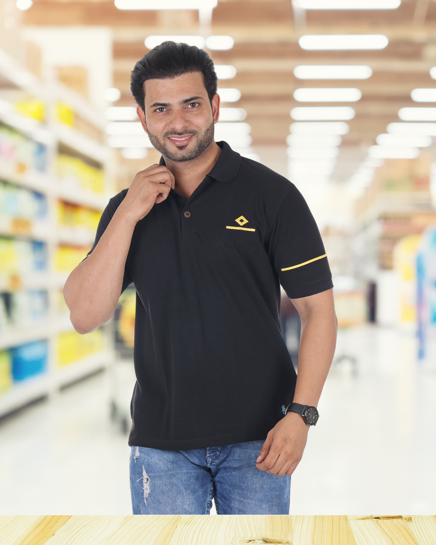 BLACK POLO | Unisex | Merchant Navy - SeaDawg