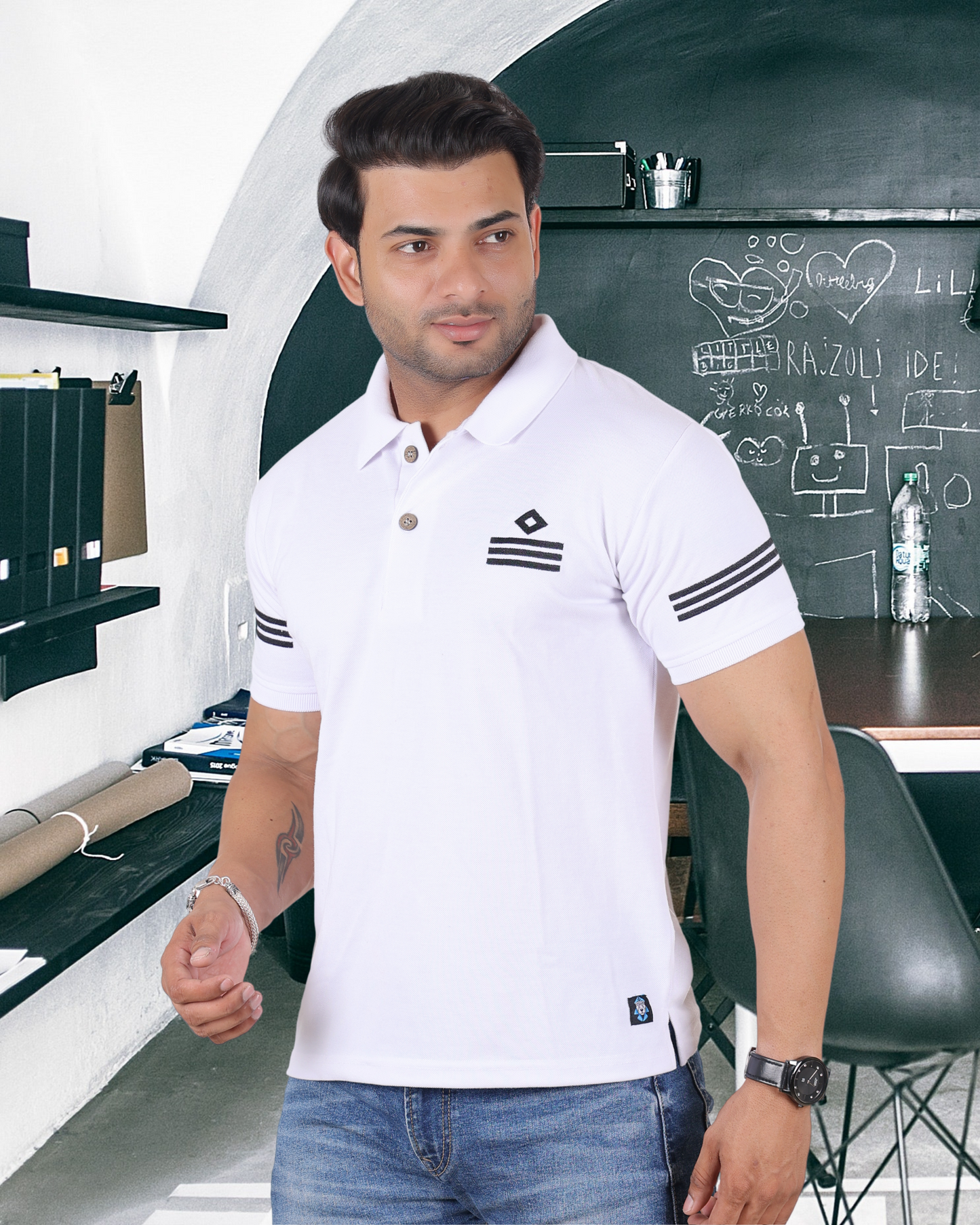 WHITE POLO | Unisex | Merchant Navy - SeaDawg