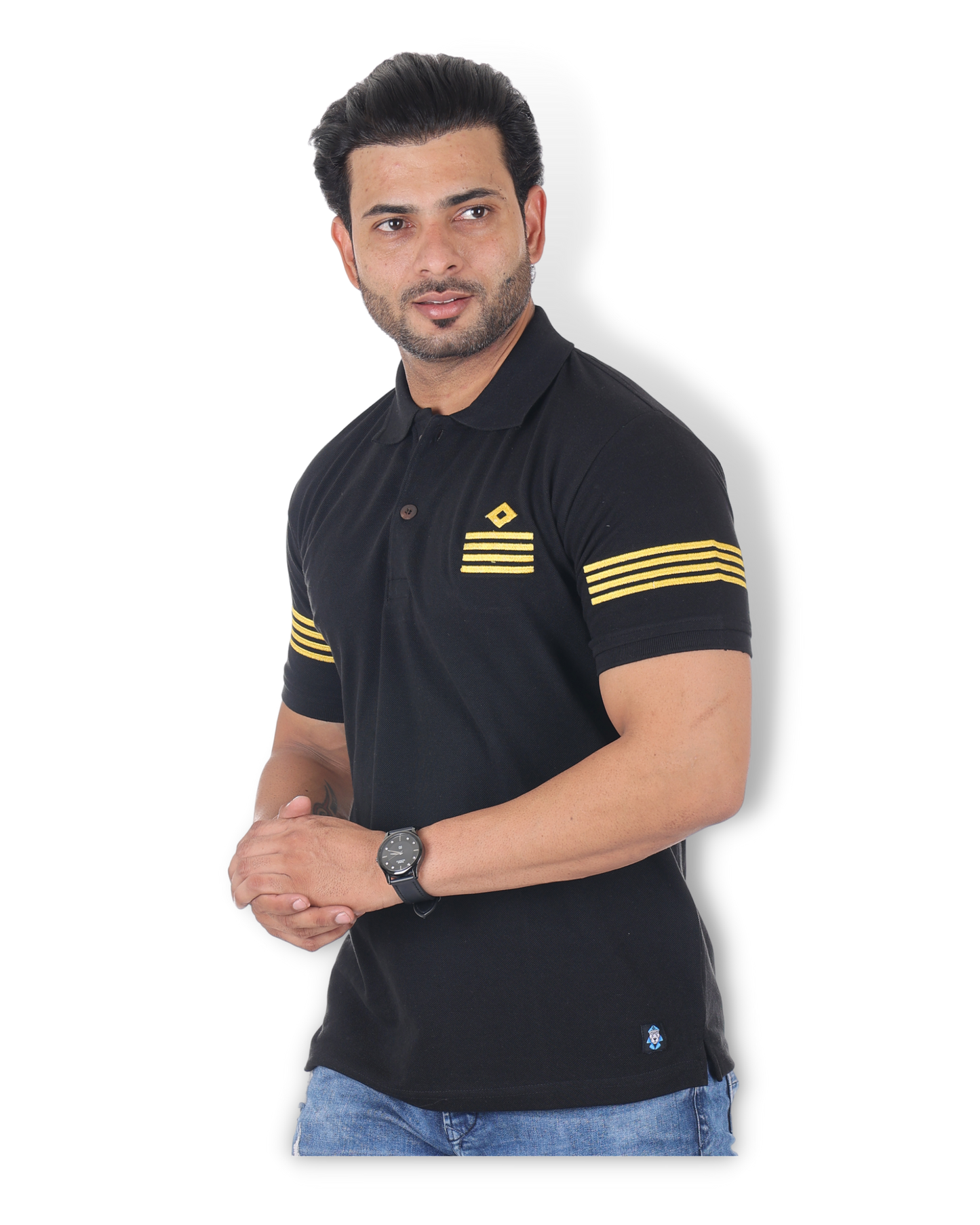 BLACK POLO | Unisex | Merchant Navy - SeaDawg
