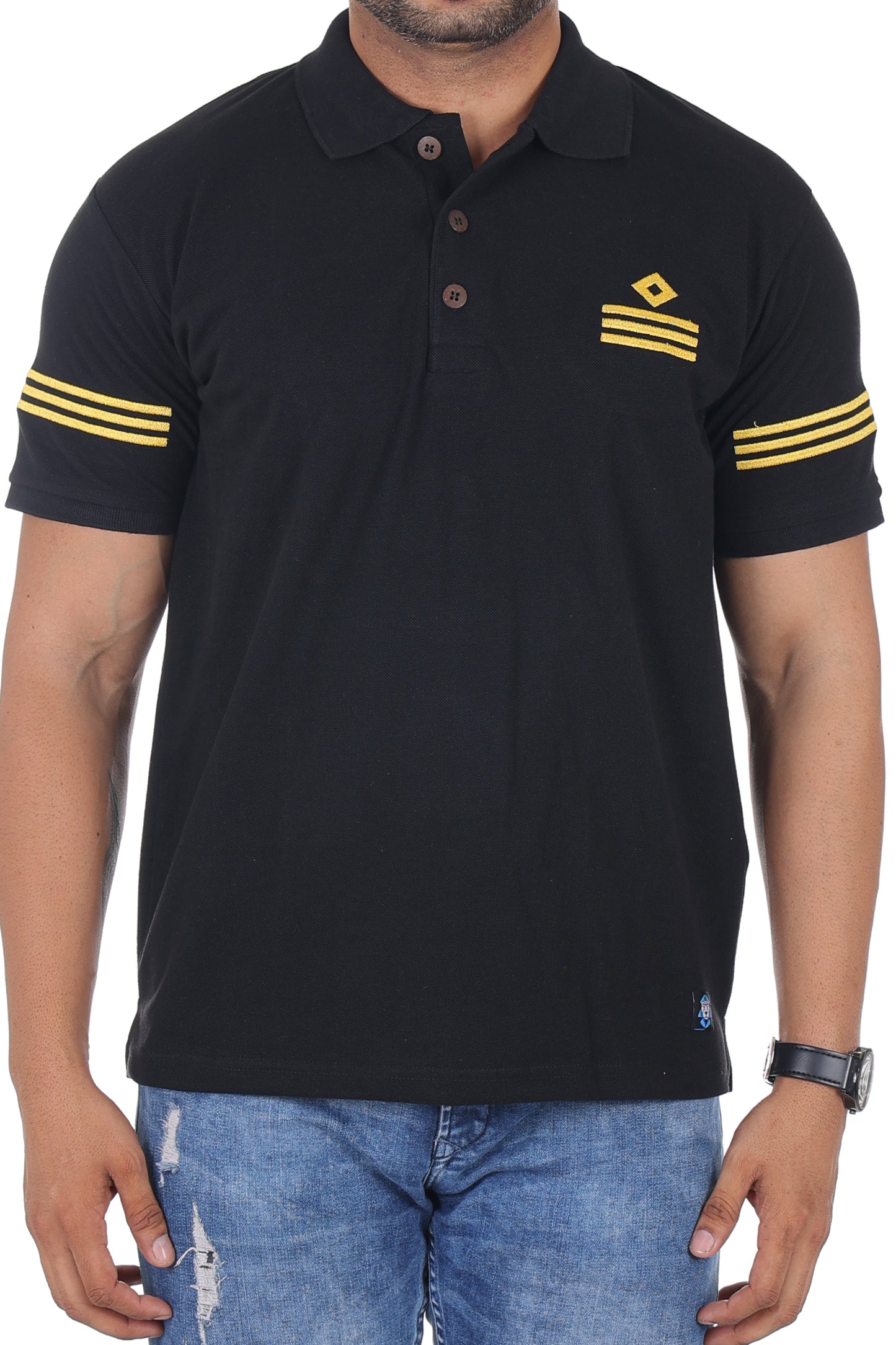 BLACK POLO | Unisex | Merchant Navy - SeaDawg